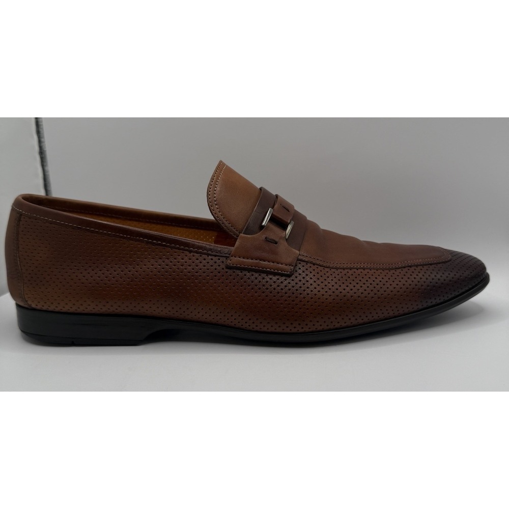 Magnanni Cognac Salas Men's Dress Shoe Size 8.5 M Style 19232 EUC - Picture 4 of 12